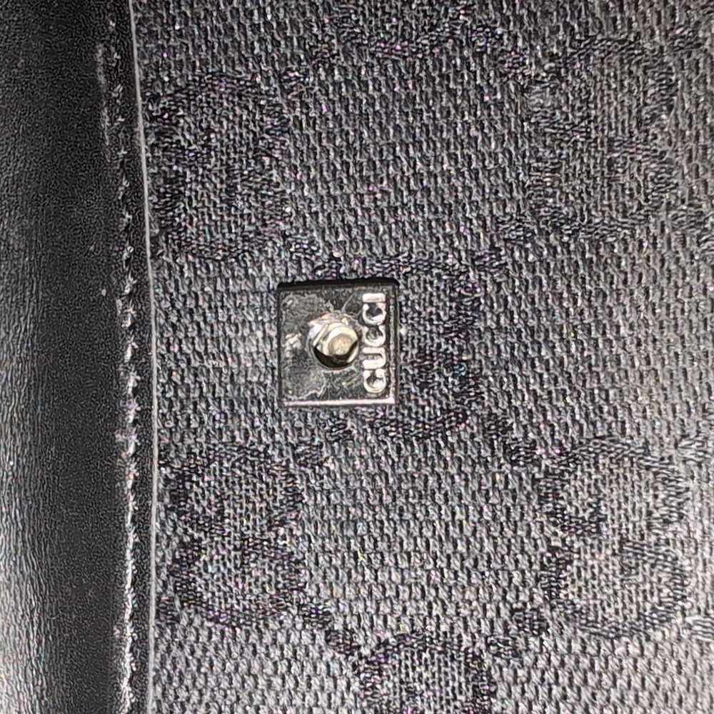 Gucci Long Leather and Canvas Wallet. EUC. - Picture 10 of 12